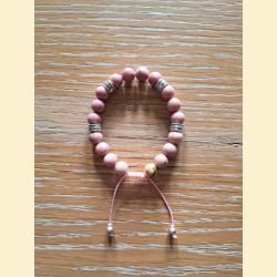 Bracelet en rhodonite