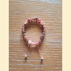 Bracelet en quartz fraise