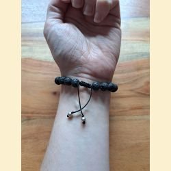 Bracelet en pierre de lave