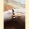 Bracelet agate fossile