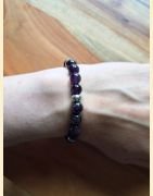 Bracelet dark améthyste