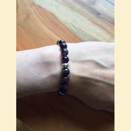 Bracelet dark améthyste