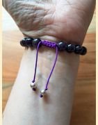 Bracelet dark améthyste