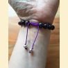 Bracelet dark améthyste