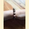 Bracelet black line rhodonite