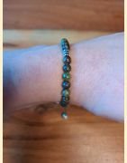Bracelet "minéral fin" jaspe sang de dragon