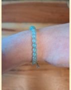 Bracelet "minéral fin" aventurine verte