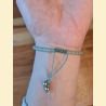 Bracelet "minéral fin" aventurine verte