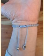 Bracelet "minéral fin" angélite