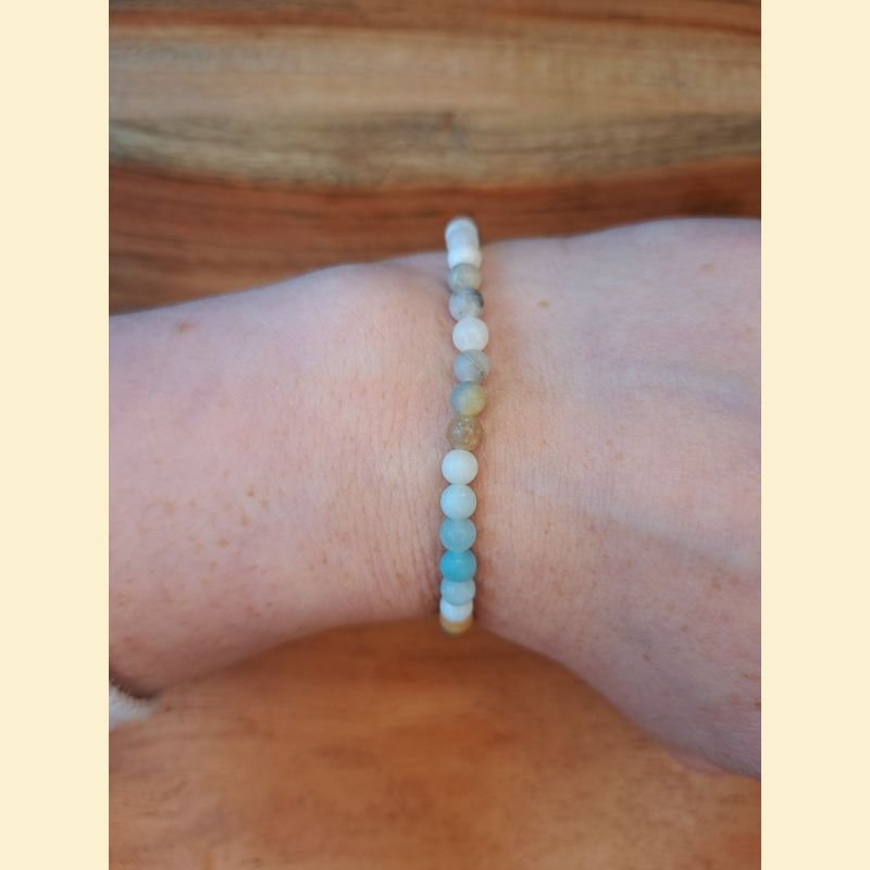 Bracelet "minéral fin" amazonite Bracelet "minéral fin" amazonite
