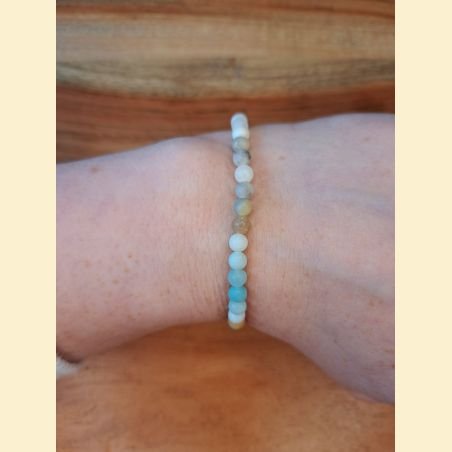 Bracelet "minéral fin" amazonite