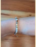 Bracelet "minéral fin" agate crazy lace