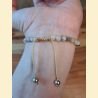 Bracelet "minéral fin" agate crazy lace