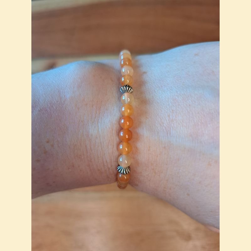 Bracelet "minéral fin" aventurine orange Bracelet "minéral fin" aventurine orange