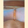 Bracelet "minéral fin" aventurine orange