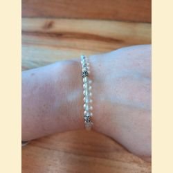 Bracelet "minéral fin" cristal de roche