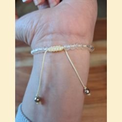 Bracelet "minéral fin" cristal de roche