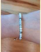 Bracelet "minéral fin" howlite