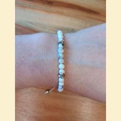 Bracelet "minéral fin" howlite