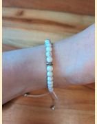 Bracelet "minéral fin" howlite