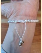 Bracelet "minéral fin" howlite