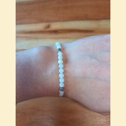 Bracelet "minéral fin" pierre de lune