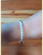 Bracelet "minéral fin" pierre de lune
