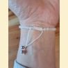 Bracelet "minéral fin" pierre de lune