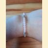 Bracelet "minéral fin" quartz rose