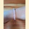 Bracelet "minéral fin" quartz rose