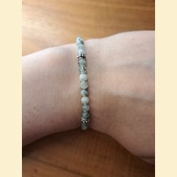 Bracelet "minéral fin" quartz tourmaline