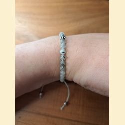 Bracelet "minéral fin" quartz tourmaline