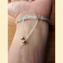 Bracelet "minéral fin" quartz tourmaline