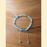 Bracelet "minéral fin" aigue marine
