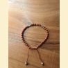 Bracelet "minéral fin" jaspe rouge