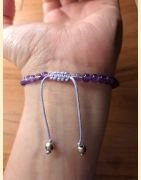 Bracelet "minéral fin" améthyste