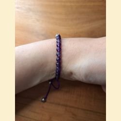 Bracelet "minéral fin" améthyste