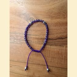 Bracelet "minéral fin" améthyste