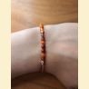 Bracelet "minéral fin" cornaline