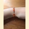 Bracelet "minéral fin" cornaline