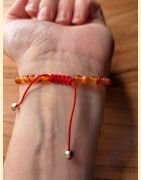 Bracelet "minéral fin" cornaline