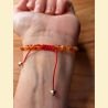 Bracelet "minéral fin" cornaline