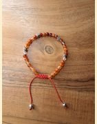 Bracelet "minéral fin" cornaline