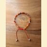 Bracelet "minéral fin" cornaline