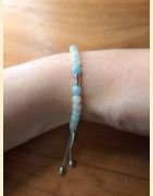 Bracelet "minéral fin" morganite