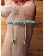 Bracelet "minéral fin" morganite