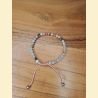 Bracelet "minéral fin" opale rose