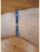 Bracelet "minéral fin" en sodalite