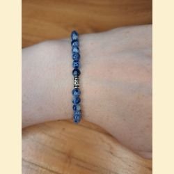 Bracelet "minéral fin" en sodalite
