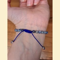 Bracelet "minéral fin" en sodalite
